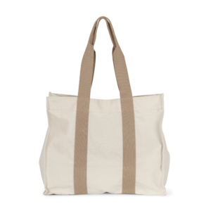 Borsa c/soffietto e manici a contrasto